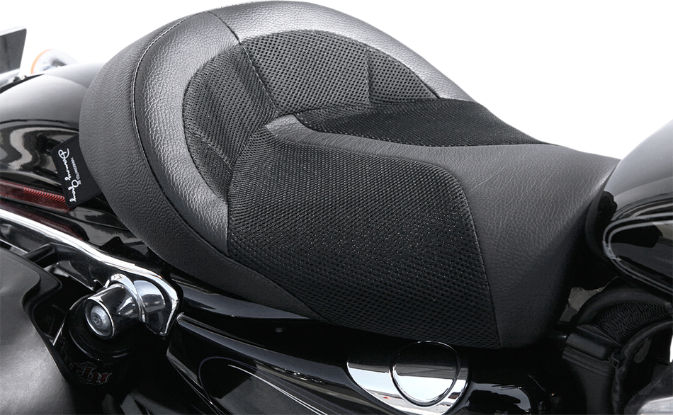 DANNY GRAY BigIST Solo Air Seat - Black Leather - XL '04-'20 FA-DGE-0284