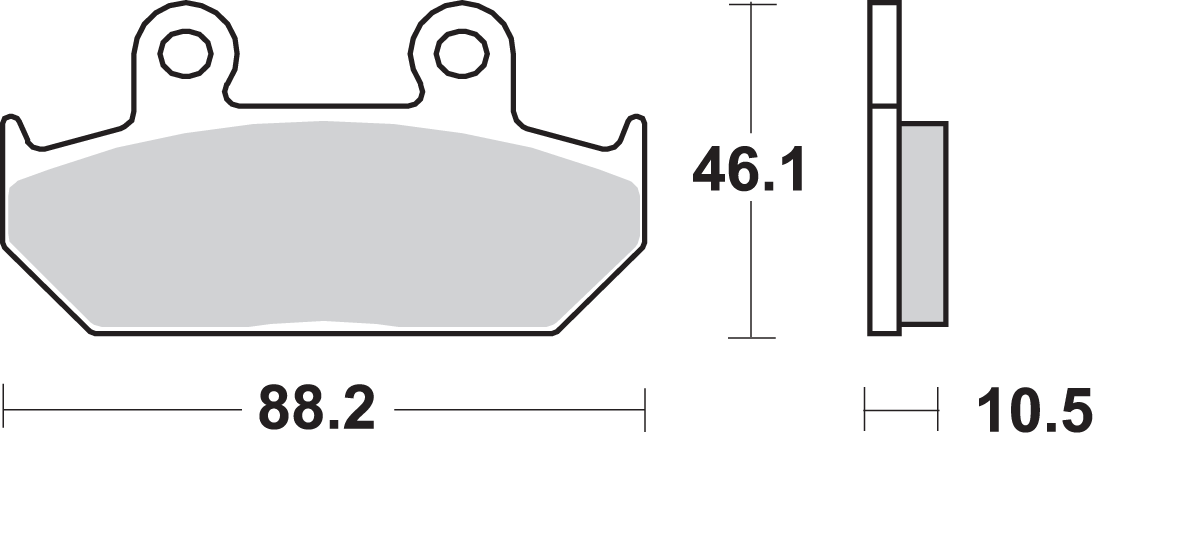 SBS HF-Bremsbeläge - CB125TT 647HF