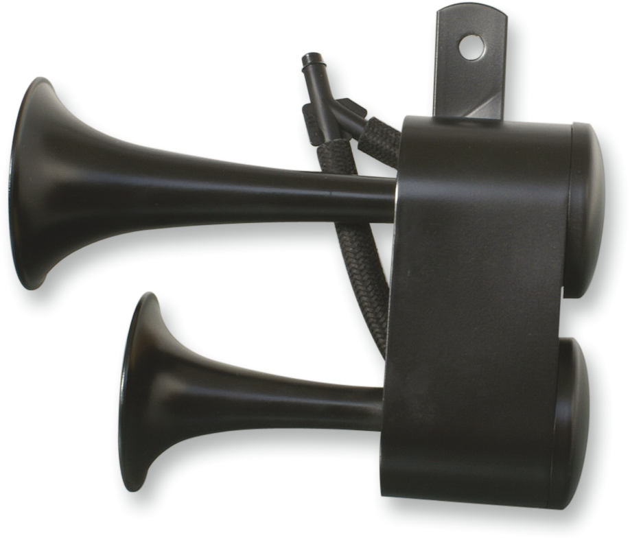 RIVCO PRODUCTS Dual - Air Horns - Black AHHDBK
