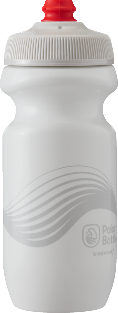 POLAR BOTTLE Breakaway Bottle - Wave - Ivory/Silver - 20 oz. SWB20OZ09