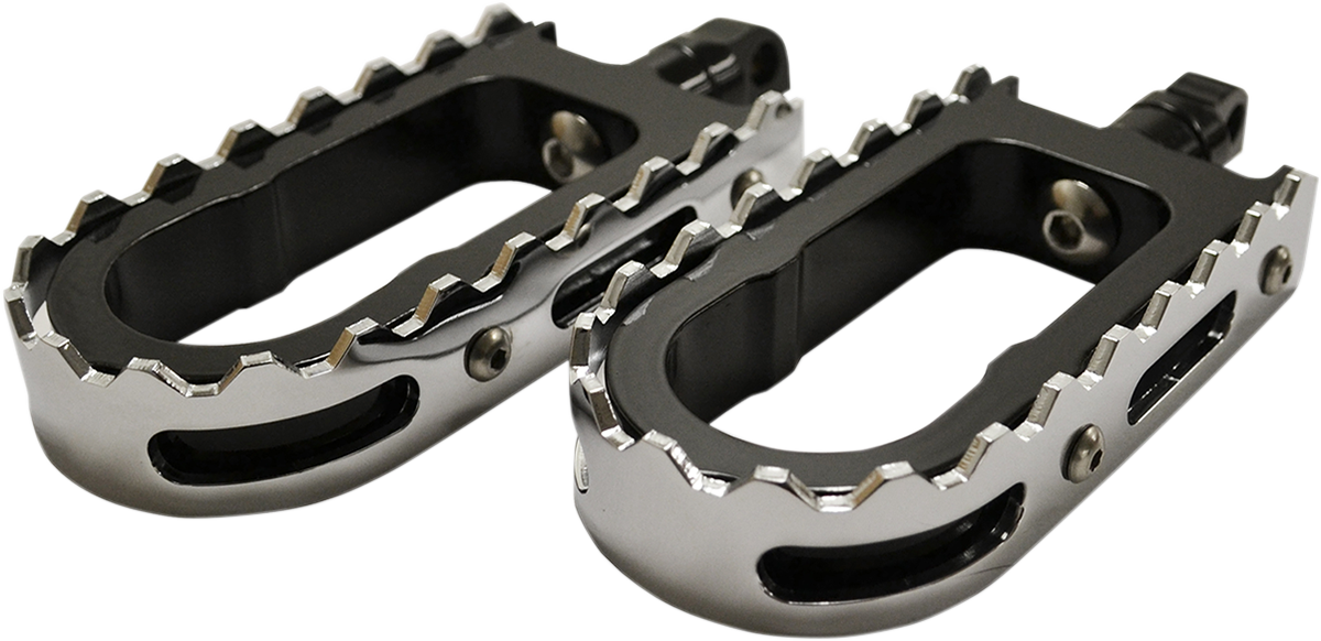 LA CHOPPERS BMX Footpegs - Black/Chrome LA-7205-00B