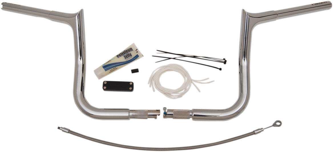 FAT BAGGERS INC. Handlebar Kit - Pointed Top - 10" - Chrome 909110