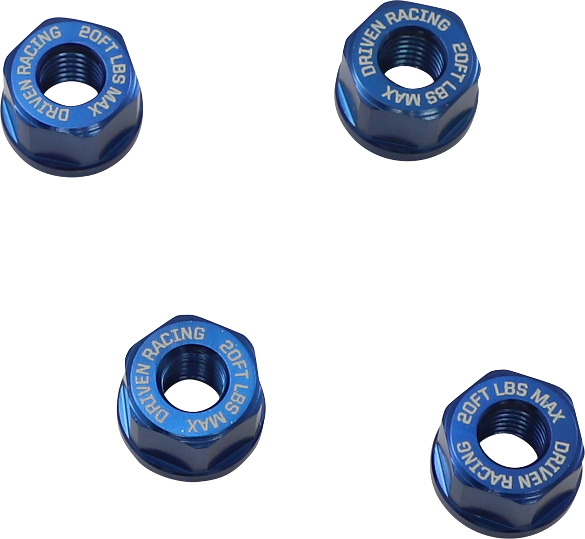 DRIVEN RACING Aluminum Sprocket Nuts - Blue - M8 x 1.25 DSN-02-BL