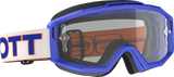 SCOTT Split OTG Goggles - Blue/White - Clear Works 285537-1029113