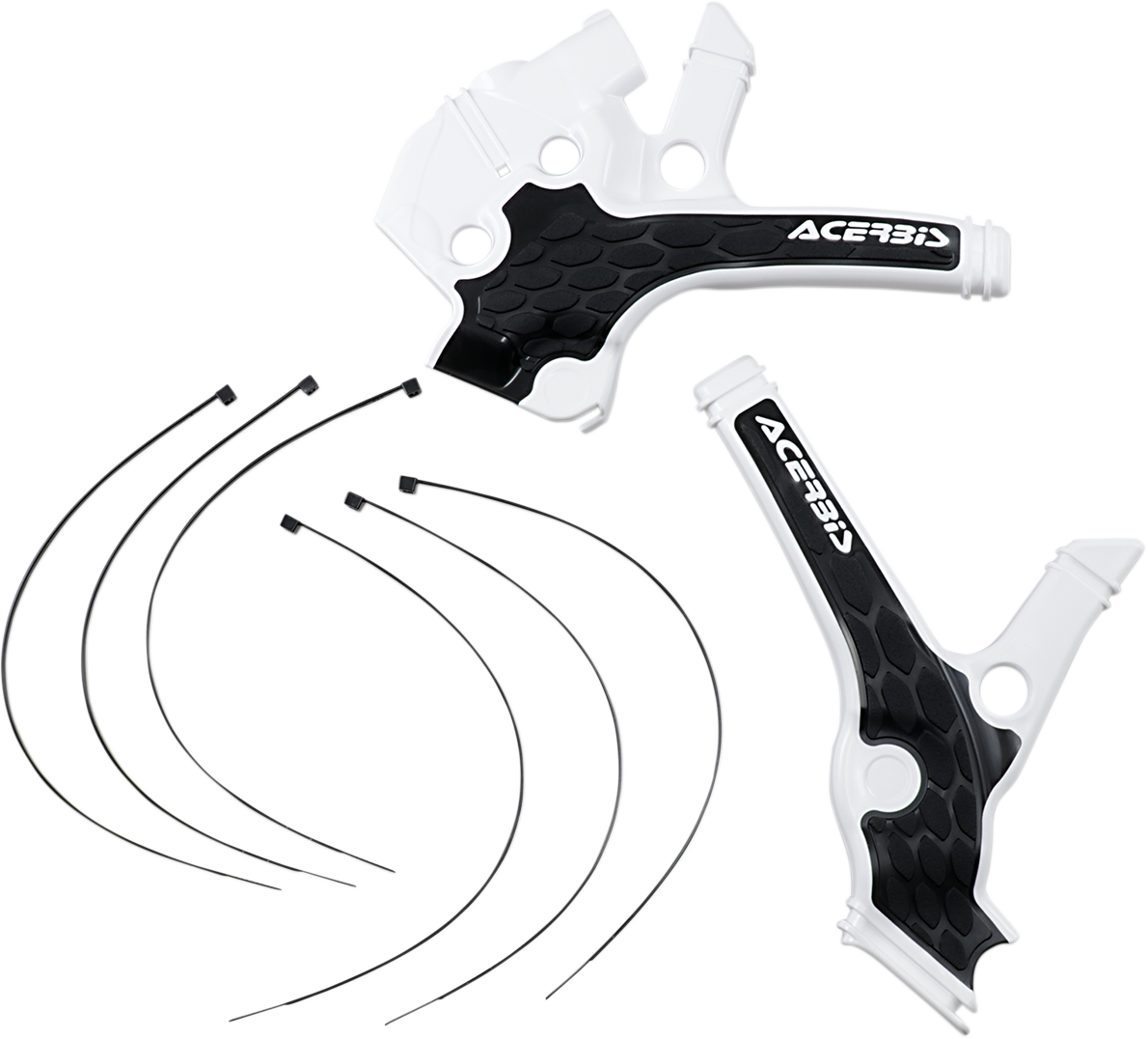 ACERBIS X-Grip Frame Guards - Black/White 2736381007