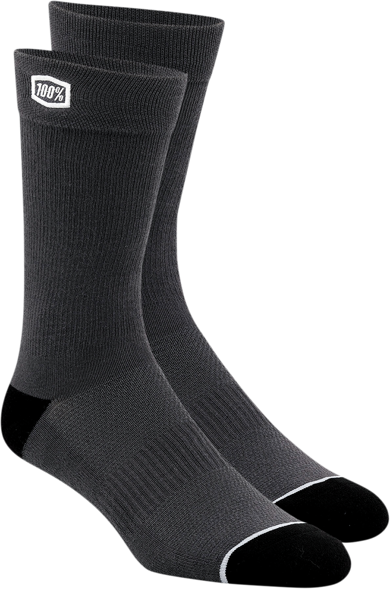 100% Solid Socks - Gray - Large/XL 20050-00003
