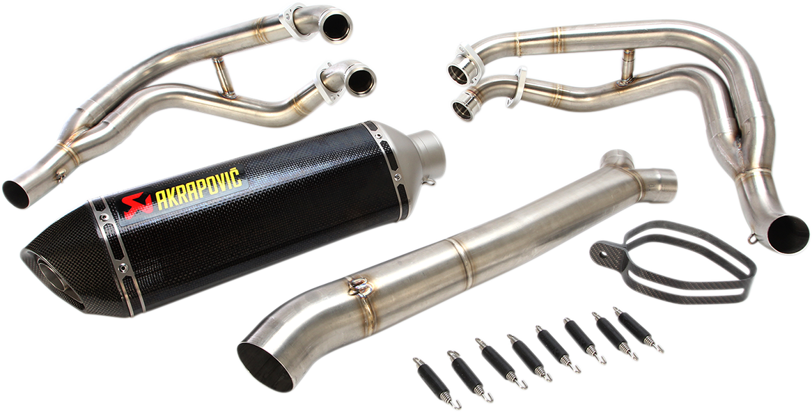 AKRAPOVIC Race Exhaust - Stainless Steel/Carbon Fiber GSX 1300 R Hayabusa 2008-2020 S-S13R2-RC 1810-1517