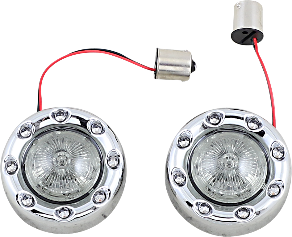 CUSTOM DYNAMICS Bullet Turn Signal 1156 - Chrome - Smoke Lens PB-BR-RR 56-CS