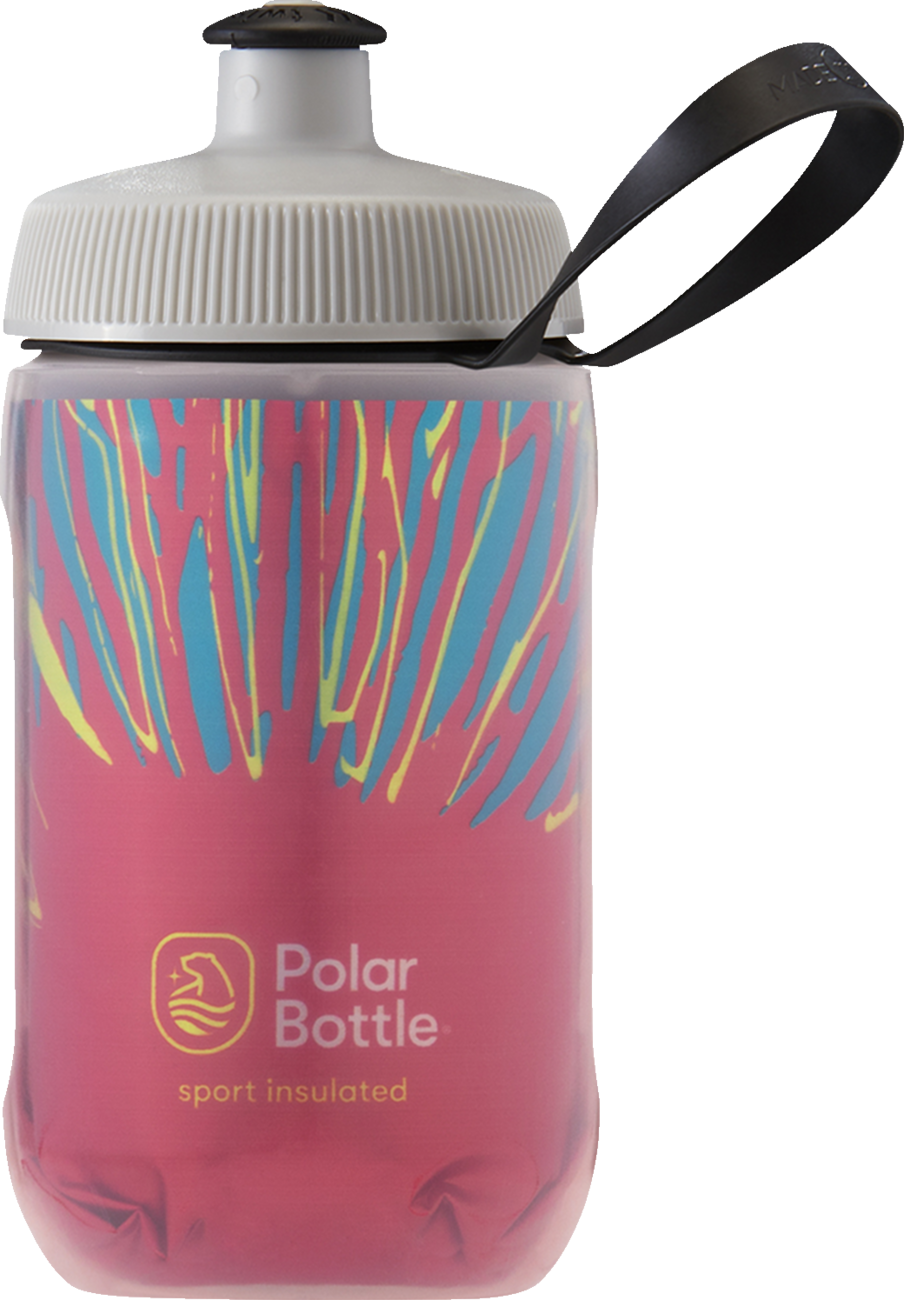 POLAR BOTTLE Kids Sport Insulated Bottle - Fireworks - Engine Red - 12 oz INS12OZ03