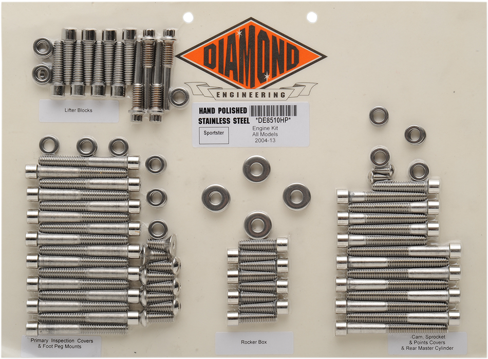 Kit de pernos DIAMOND ENGINEERING - Motor - XL DE8510H 