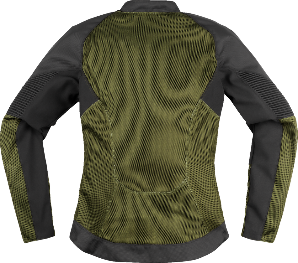 ICON Women's Overlord3 Mesh™ CE Jacket - Green - Small 2822-1586