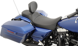 DRAG SPECIALTIES Extended Reach Predator Seat - Mild Stitched - Driver's Backrest - FL '08-'22 0801-1005