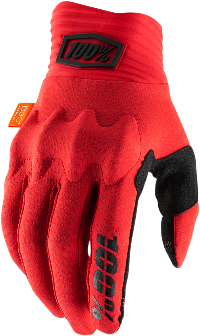 100% Cognito Gloves - Red/Black - Large 10014-00022