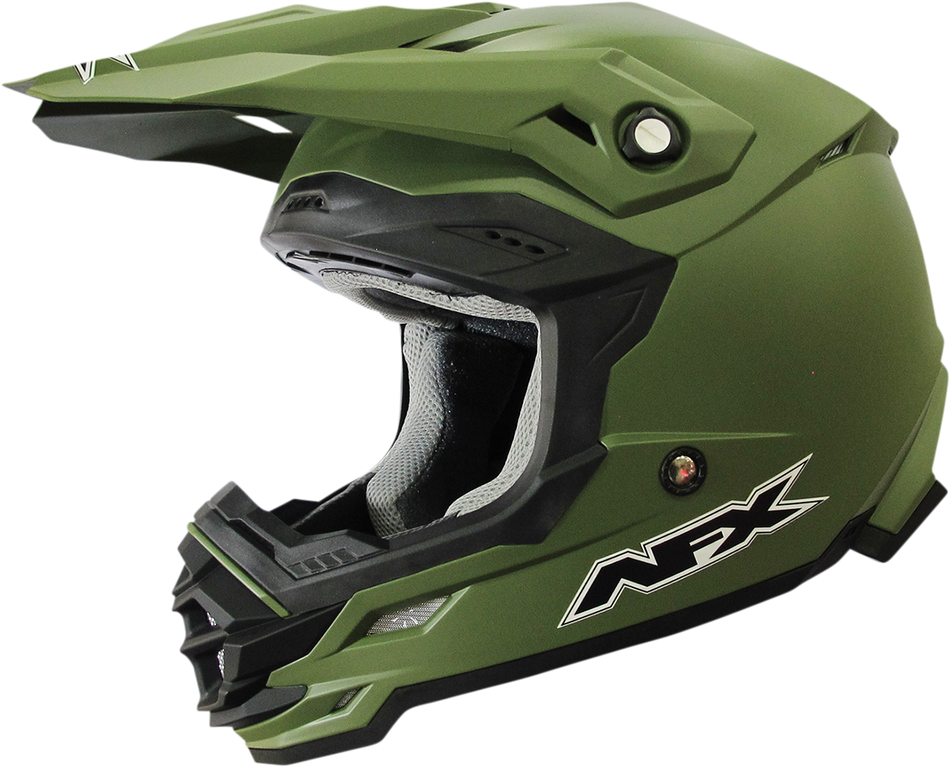AFX FX-19R Helmet - Matte Olive - XS 0110-7039