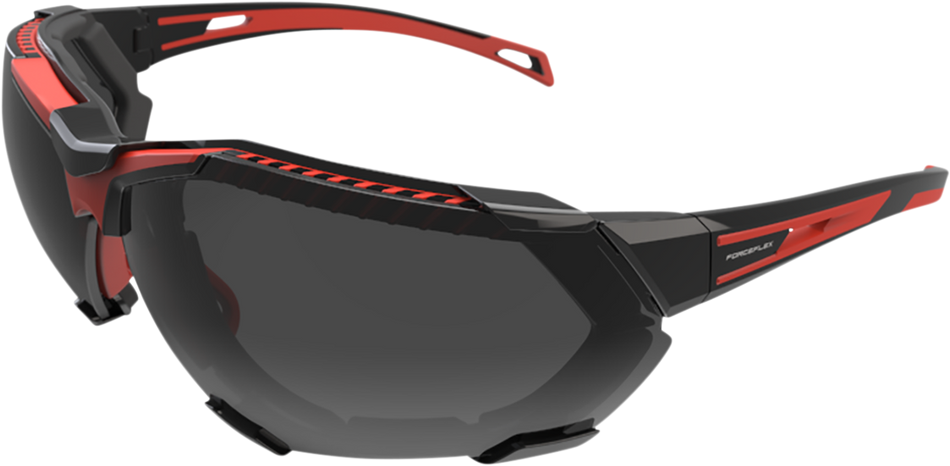 FORCEFLEX FF4 Sunglasses - Foam - Black/Red - Smoke FF4-01045-041
