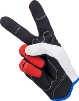 Guantes de moto BILTWELL - Rojo/Blanco/Azul - Medianos 1501-1208-003 