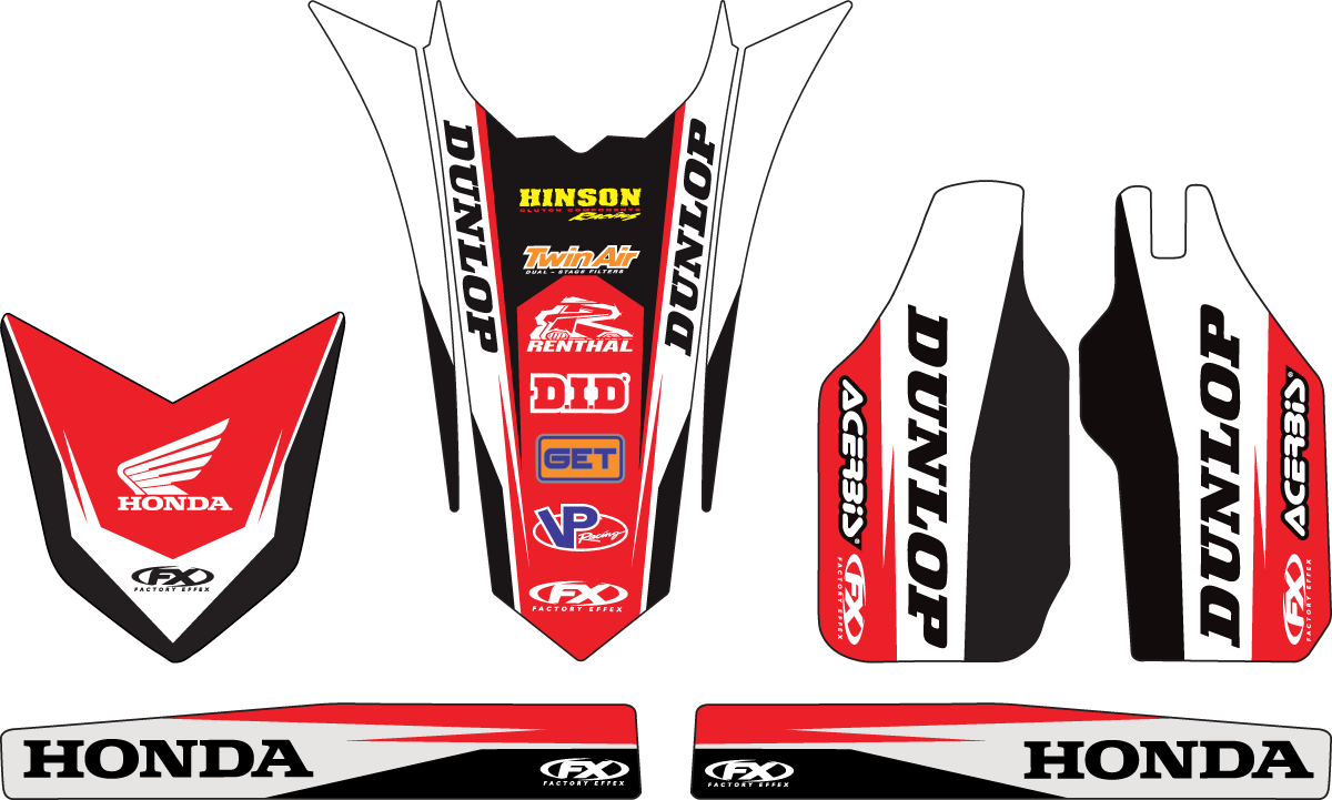 FACTORY EFFEX Trim Kit Graphic - Honda 17-50302