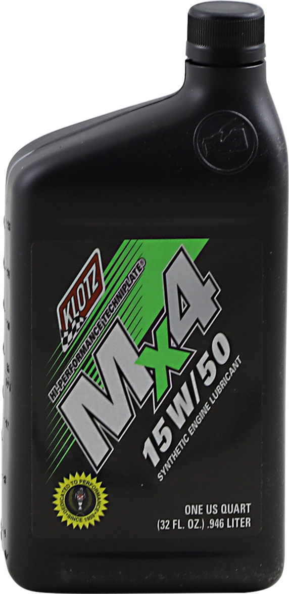 KLOTZ OIL MX4 Synthetic Engine Oil - 15W-50 - 1 U.S. quart KL-880