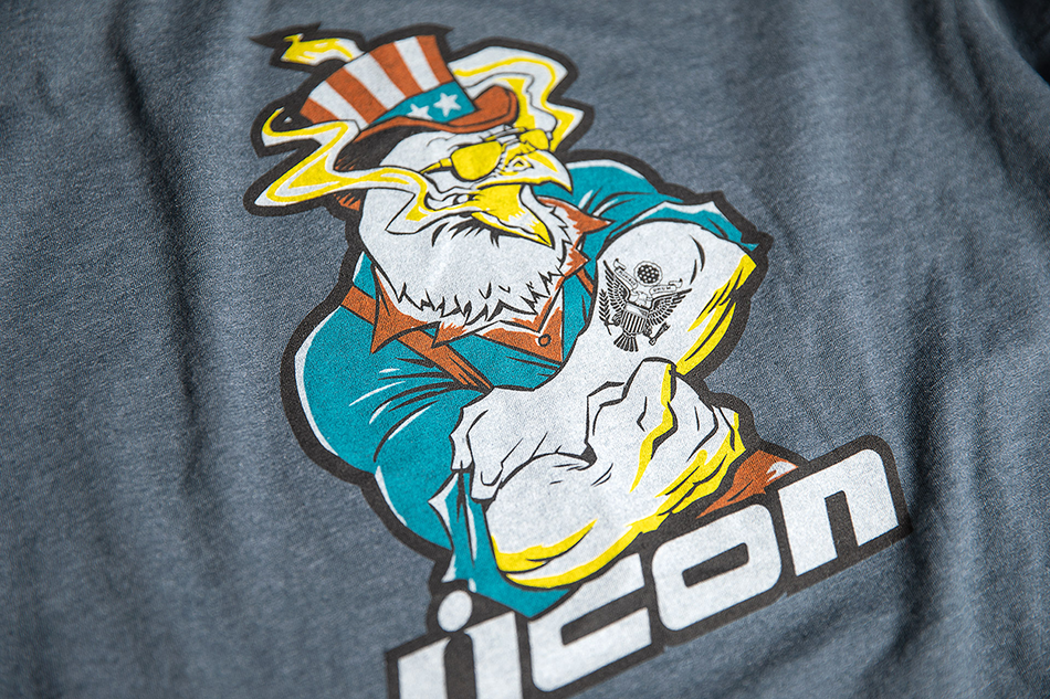 Camiseta ICON Freedom Spitter - Azul marino jaspeado - Mediana 3030-21009 