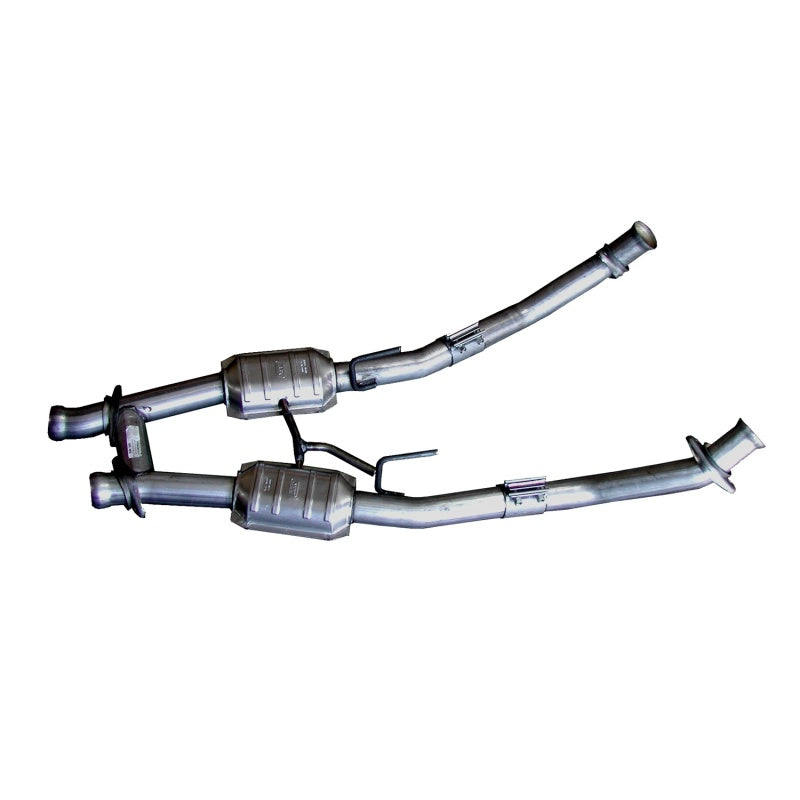 BBK 86-93 Mustang 5.0 High Flow H Pipe With Catalytic Converters - 2-1/2 1521