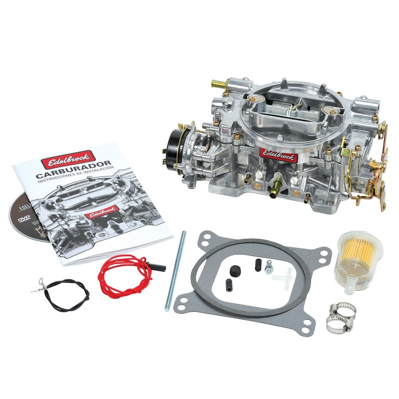 Edelbrock Carburetor Performer Series 4-Barrel 600 CFM Electric Choke Satin Finish 1406