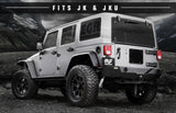 MagnaFlow 07-17 Jeep Wrangler JK 3.8/3.6L Dual Split Rear Exit Black Axle-Back Exhaust 15160