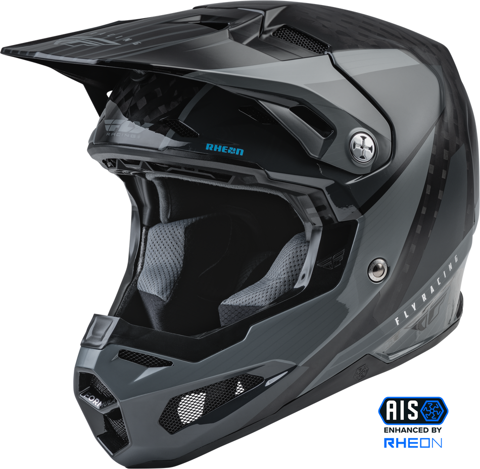 FLY RACING Formula Carbon Prime Helmet Grey/Carbon 2x 73-44312X