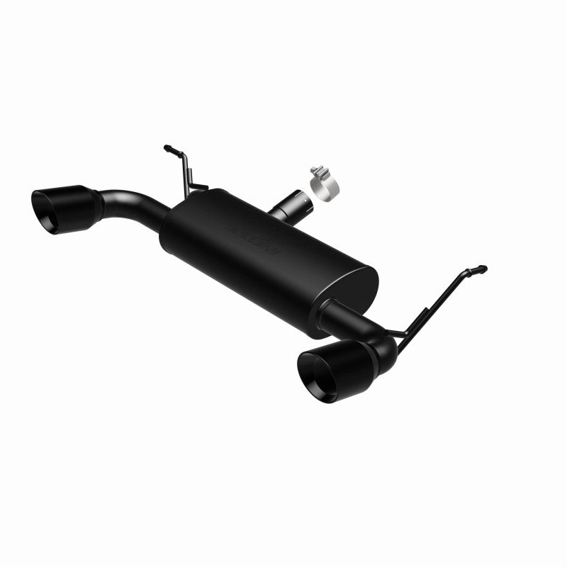 MagnaFlow 07-17 Jeep Wrangler JK 3.8/3.6L Dual Split Rear Exit Black Axle-Back Exhaust 15160