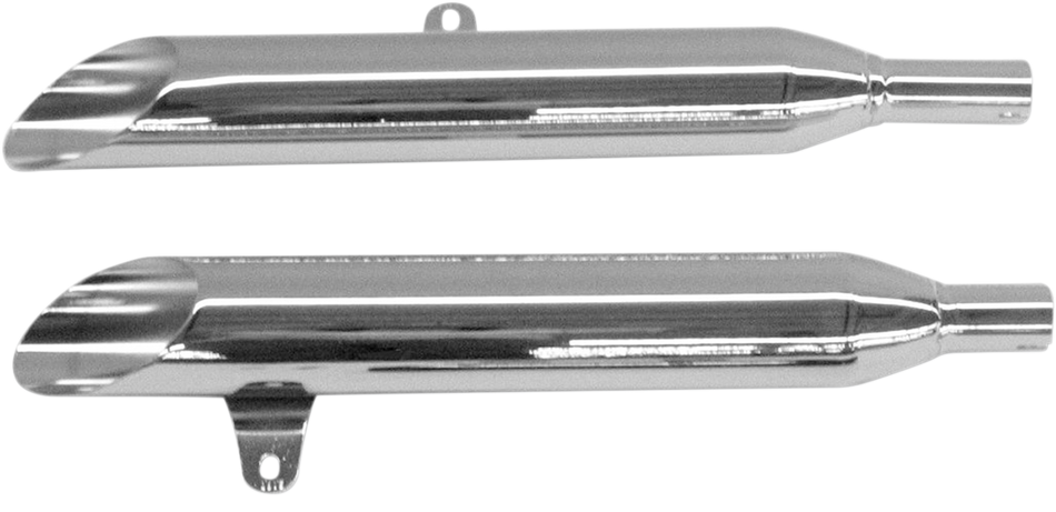 COBRA Slashcut Mufflers - Chrome - Roadstar 1600/1700 2171SC
