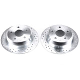 Power Stop 99-04 Jeep Grand Cherokee Rear Evolution Drilled & Slotted Rotors - Pair AR8743XPR