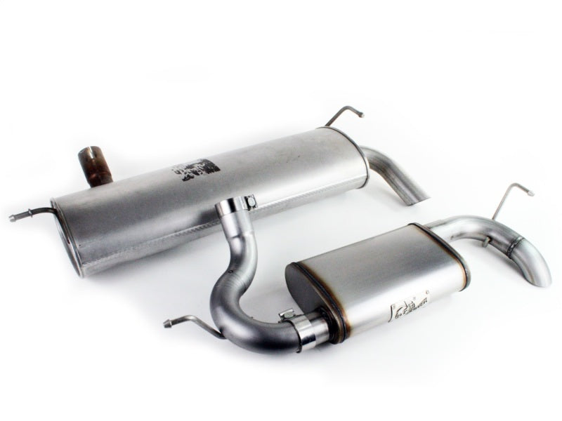 aFe MACHForce XP 07-17 Jeep Wrangler V6-3.6/3.8L 409 SS 2.5in Axle-Back Exhaust 49-46219