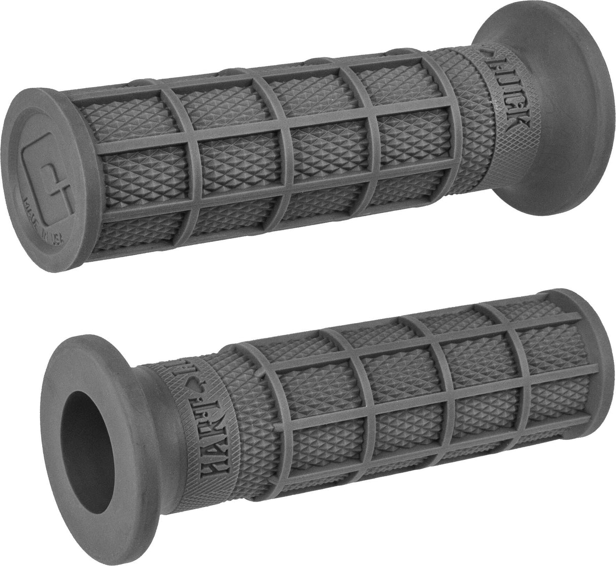 ODISingle Ply Waffle Grips Vtwin GraphiteV02FWH