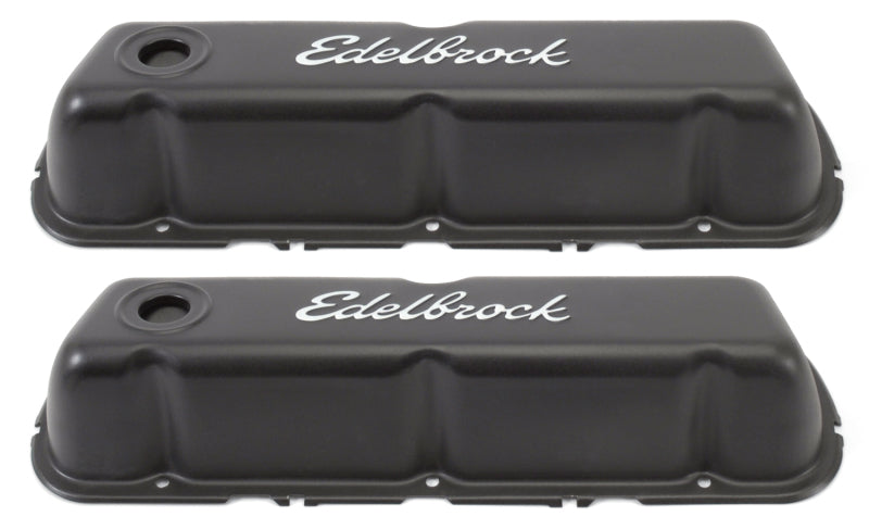 Edelbrock Tapa de válvula Signature Series Ford 260-289-302-351W CI V8 Negro