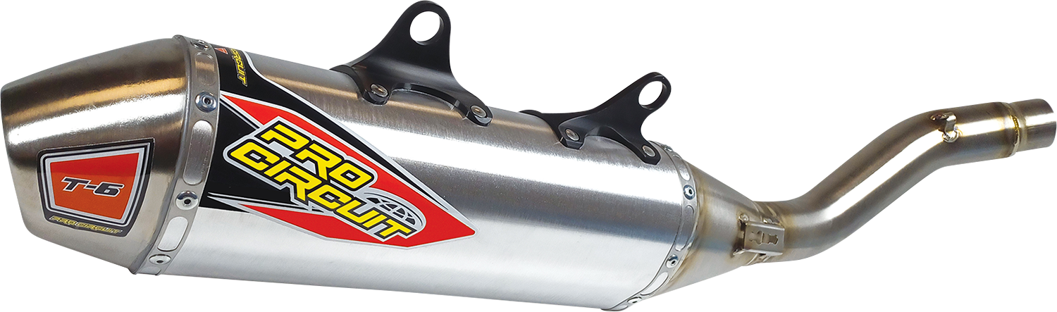 PRO CIRCUIT T-6 Slip-On Muffler - Stainless Steel 0152245A