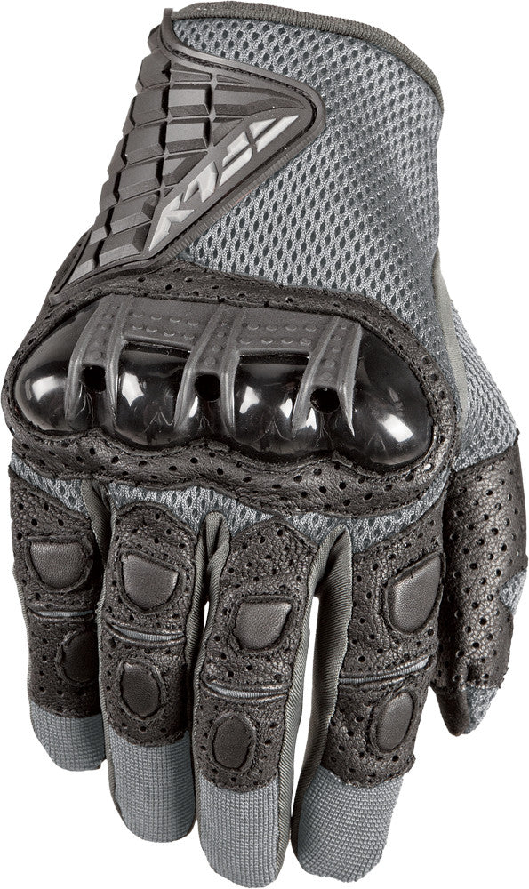 FLY RACING Coolpro Force Gloves Black/Silver Md #5841 476-4114~3