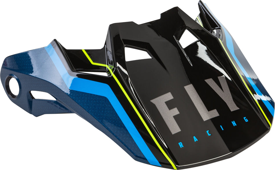 FLY RACING Formula Carbon Axon Helmet Visor Black/Blue Md-Lg 73-4726M