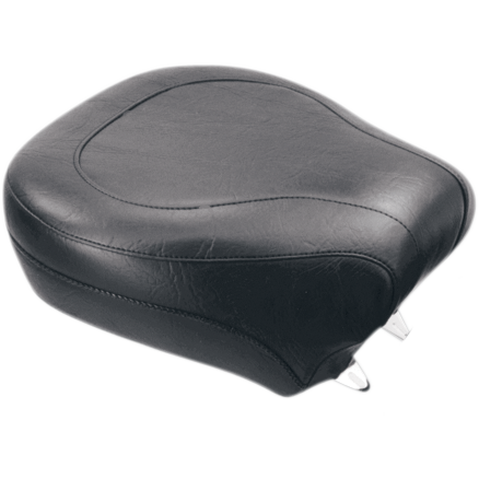 MUSTANG Wide Rear Seat - Smooth - Black - Softail '84-'99 75764