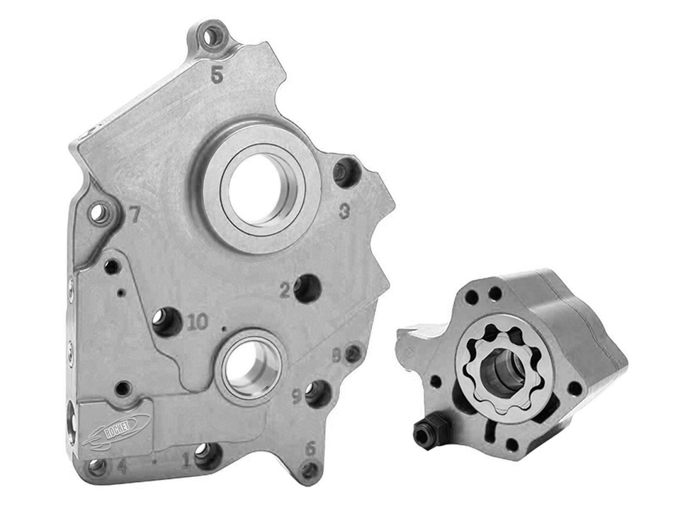 ROCKET PERFORMANCE GARAGE LLC Oil Pump And Cam Plate `17-Up M8 Oil Cooled 7-7101