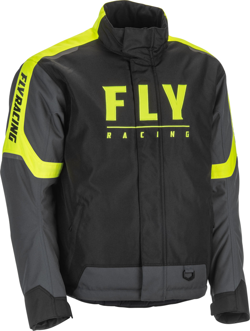 FLY RACING Outpost Jacket Black/Grey/Hi-Vis 2x 470-41412X