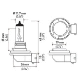 Hella H11 12V 55W Xenon White XB Bulb (Pair) LAH71071262