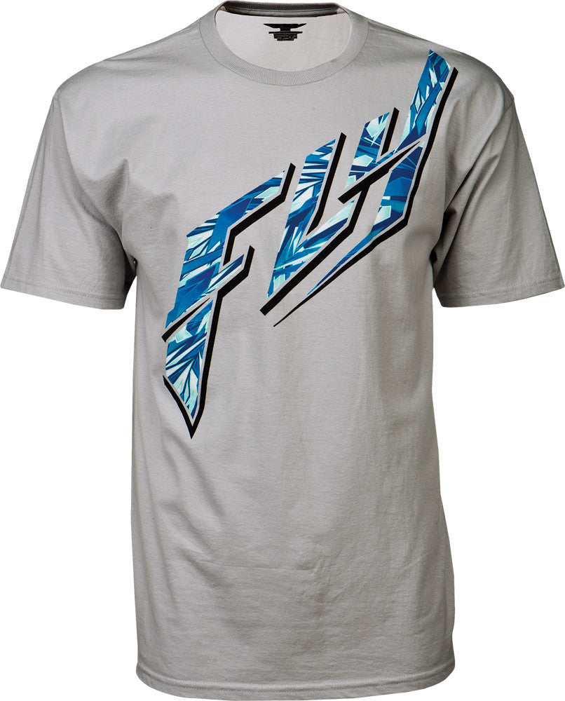 FLY RACING Shatter Tee Silver M 352-0658M
