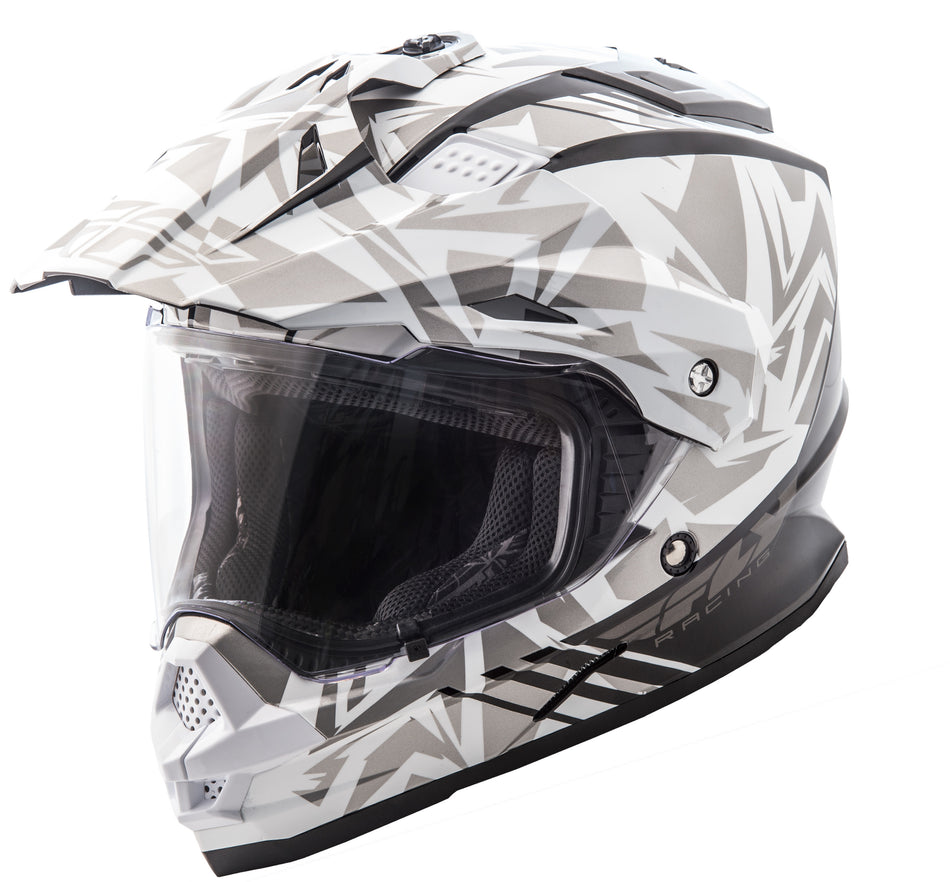 FLY RACING Trekker Nova Helmet White/Grey 2x 73-70162X