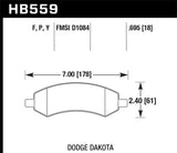 Hawk LTS Street Brake Pads KHB559Y.695