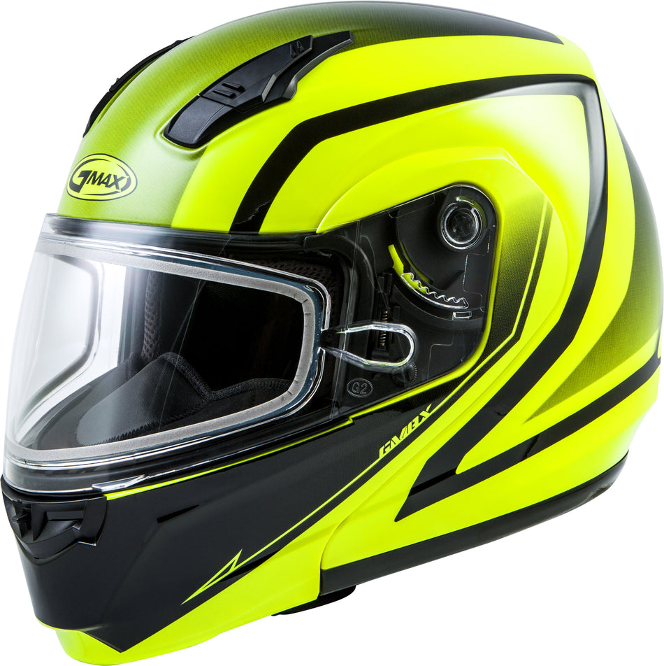 GMAX Md-04s Modular Docket Snow Helmet Hi-Vis/Black Xs G2042603