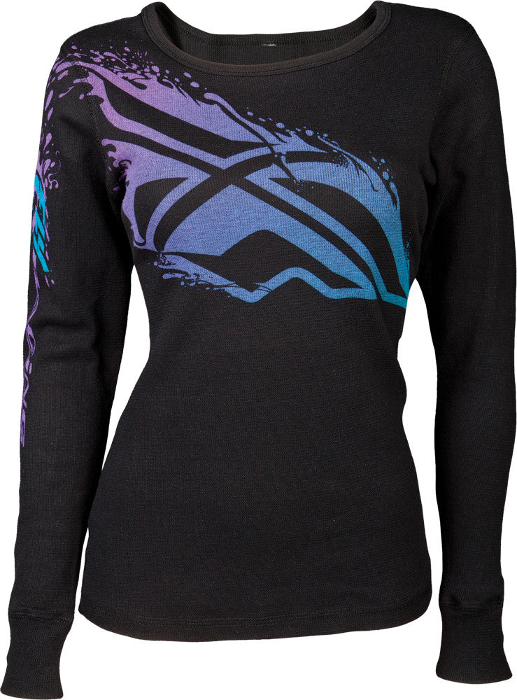 FLY RACING Inversion L/S Tee Black/Blue S 356-4010S