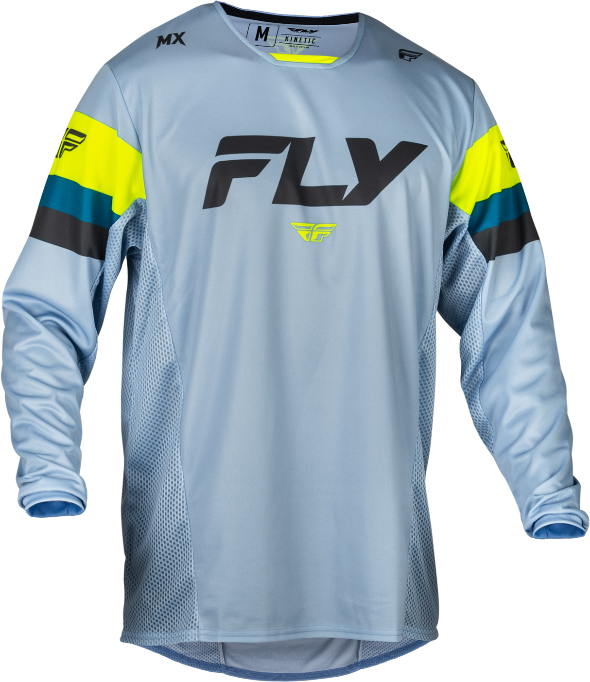 FLY RACING Kinetic Prix Jersey Ice Grey/Charcoal/Hi-Vis Md 377-421M