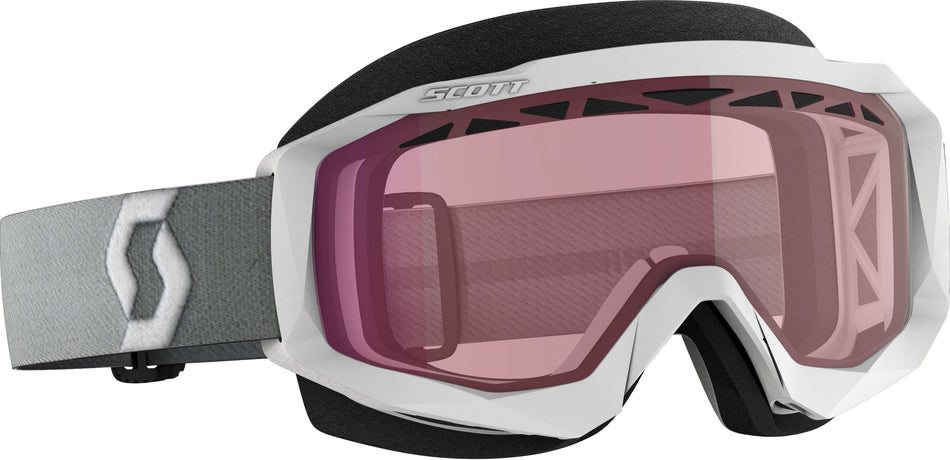 SCOTT Hustle X Snwcrs Goggle White/Grey Rose 272847-1039134