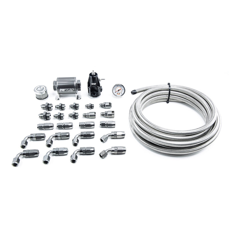 DeatschWerks 01-15 Honda Civic DW400 Pump Module Return Plumbing Kit w/CPE Fuel Lines 6-607