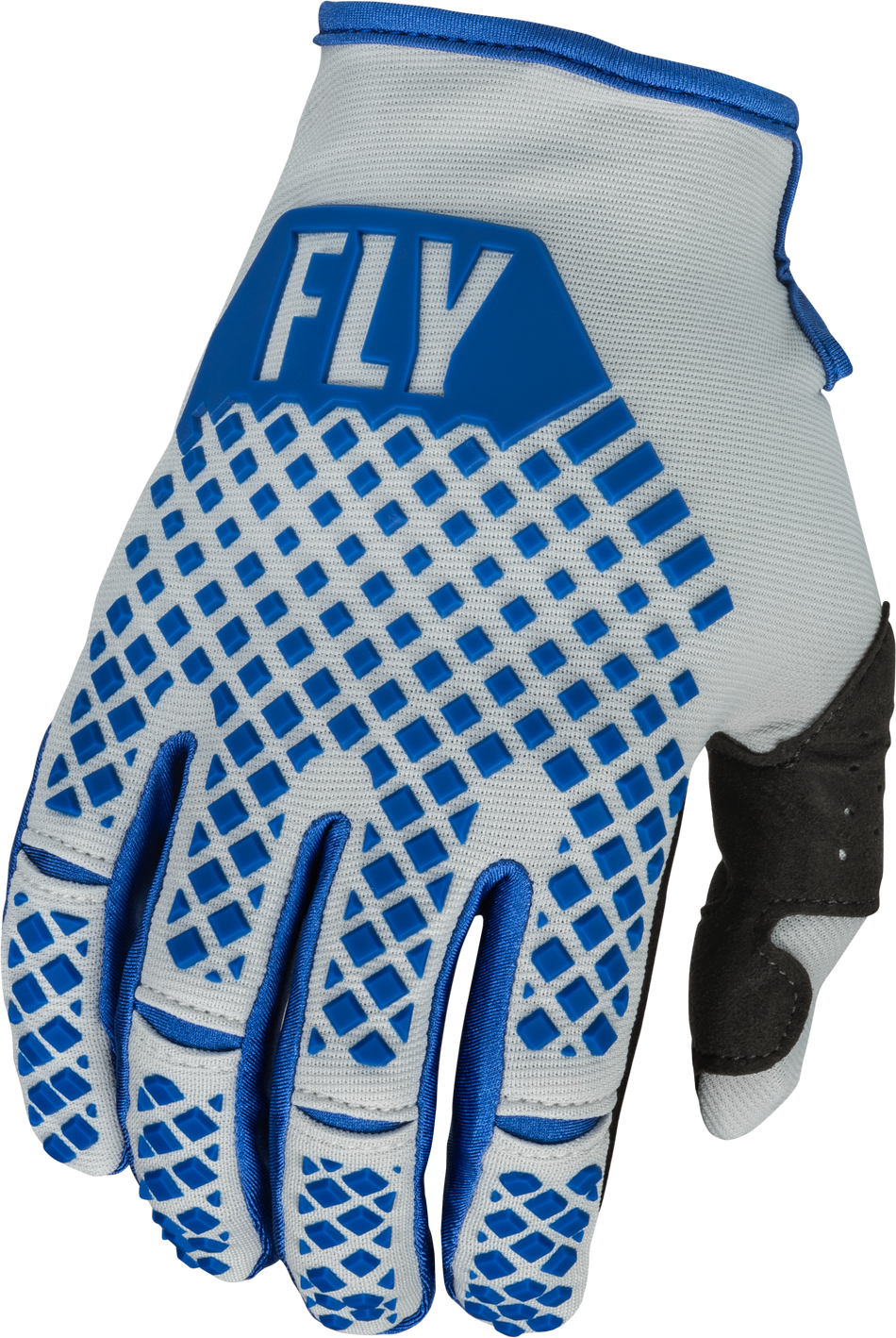 FLY RACING Youth Kinetic Gloves Blue/Light Grey Ys 376-411YS
