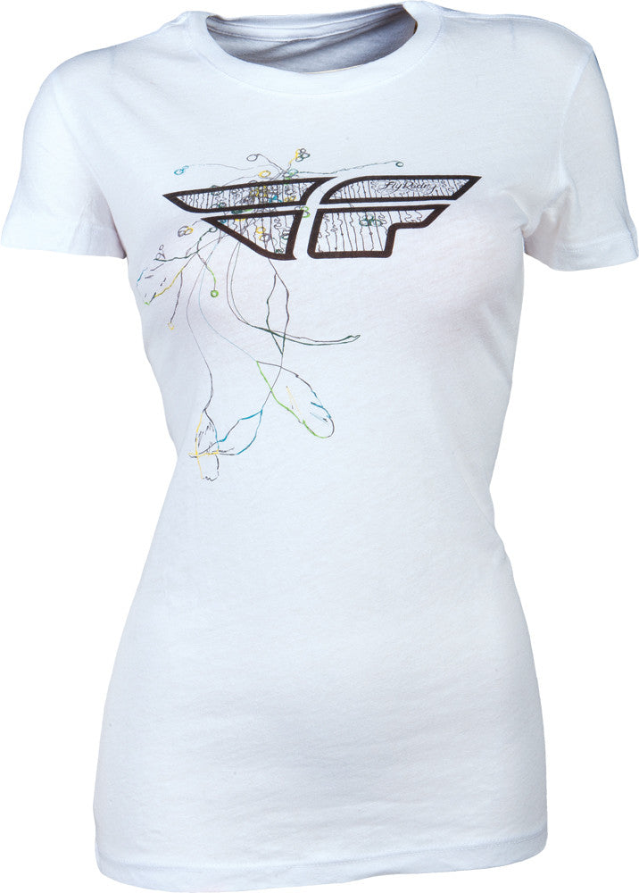 FLY RACING Exstatic Tee White L 356-0194L